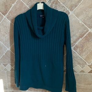 Jones New York Deep Teal Cowl Neck Sweater - Size XL